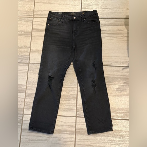 Rachel Roy Women Black Distressed Jeans Rachel Roy size  12/31 - Picture 1 of 7